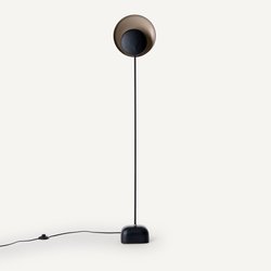 Lampadaire, réflecteurs noir et moka, Naton AM.PM image