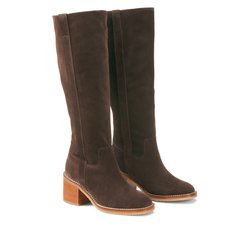 Bottes à talon large, en cuir suédé LA REDOUTE COLLECTIONS image