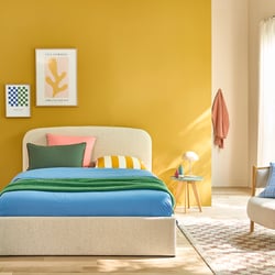 Kastenbett Conto mit hochklappbarem Lattenrost, Bouclé LA REDOUTE INTERIEURS image