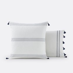 Riad Striped 100% Cotton Pillowcase LA REDOUTE INTERIEURS image