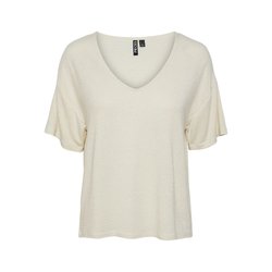 Oversized T-Shirt mit feinen Glanzstreifen PIECES image
