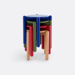 Coloquo Coloured Beech Stool LA REDOUTE INTERIEURS image