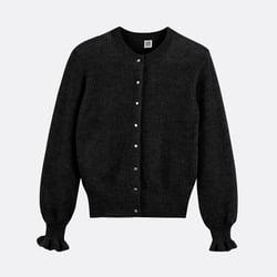 Cardigan boutonné, alpaga et laine mélangés LA REDOUTE COLLECTIONS image