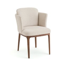 Fauteuil de table noyer et tissu, Jabote AM.PM image