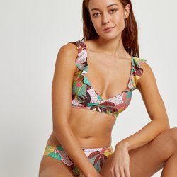 Soutien de biquíni, estampado às flores LA REDOUTE COLLECTIONS image