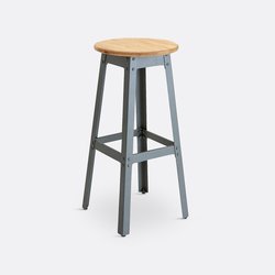 Hocker Hiba im Industrial-Stil, H. 75 cm LA REDOUTE INTERIEURS image