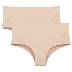 2er-Pack Shortys Invisible, Mikrofaser LA REDOUTE COLLECTIONS image
