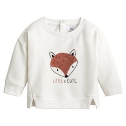 Sweat col rond imprimé en coton LA REDOUTE COLLECTIONS image