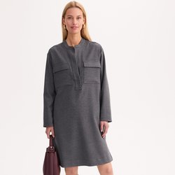 Robe droite, en flanelle, manches longues ANNE WEYBURN image