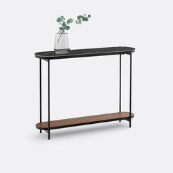 Gil Marble-Effect Glass-Topped Console Table LA REDOUTE INTERIEURS image