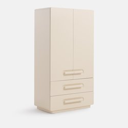 Kledingkast, 2 deuren, 2 lades, NEWCOOL LA REDOUTE INTERIEURS image