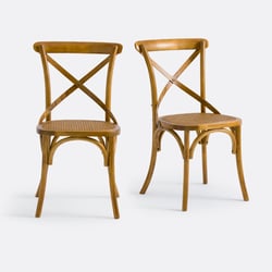 Set of 2 Cedak Wood Chairs LA REDOUTE INTERIEURS image
