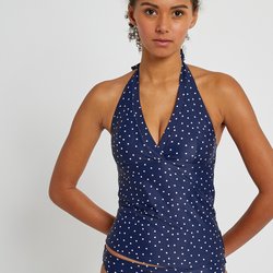 Tankini-Oberteil mit Tupfenmuster LA REDOUTE COLLECTIONS image