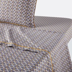 Pallazzo Geometric 100% Cotton Flat Sheet LA REDOUTE INTERIEURS image