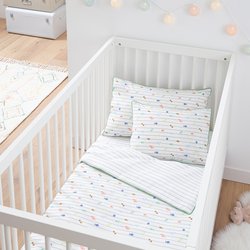 Baby-Duvetbezug Elliot, Baumwollperkal LA REDOUTE INTERIEURS image
