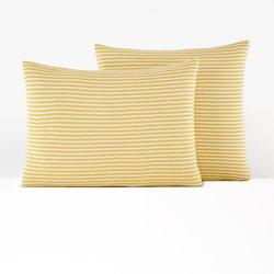 Taie d'oreiller jersey coton/modal Dolsi Jaune LA REDOUTE INTERIEURS image