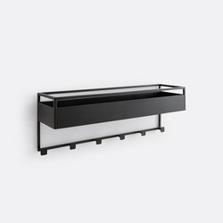 Wandplank in staalmetaal met 6 kleerhaken, Hiba LA REDOUTE INTERIEURS image