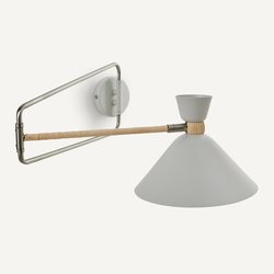 Wandleuchte Zoticus Ratan, Metall und Rattan AM.PM image