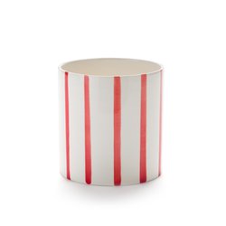 Portavaso a righe in ceramica Ø14cm, Ario LA REDOUTE INTERIEURS image
