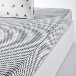 Digna Cotton Percale Fitted Sheet LA REDOUTE INTERIEURS image