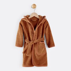 Albornoz con capucha para bebé y niño en algodón orgánico Serge LA REDOUTE INTERIEURS image