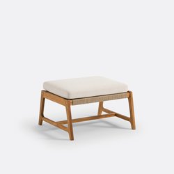 Repose-pied de jardin en acacia, Natou LA REDOUTE INTERIEURS image