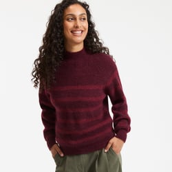 Gestreepte trui in mixed alpaca Signature ARISTIDE LA REDOUTE COLLECTIONS image