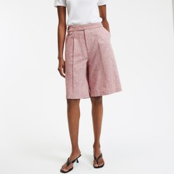 Bermudas de lino y algodón con pinzas LA REDOUTE COLLECTIONS image