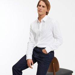 Signature Hemd aus Baumwolle, Slim-Fit LA REDOUTE COLLECTIONS image