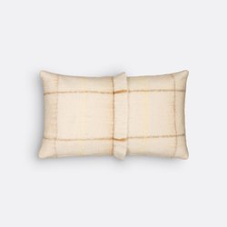 Sarna Fringed Mohair Rectangular Cushion Cover LA REDOUTE INTERIEURS image