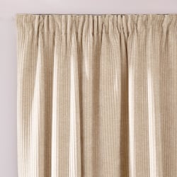 Carly Corduroy Pencil Pleat/Wave Header Curtain LA REDOUTE INTERIEURS image