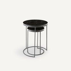 Set of 2 Anaximène Agate & Metal Nesting Side Tables AM.PM image
