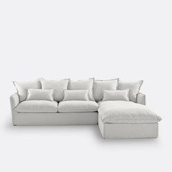 Sofá cama rinconero de algodón/lino, Odna LA REDOUTE INTERIEURS image