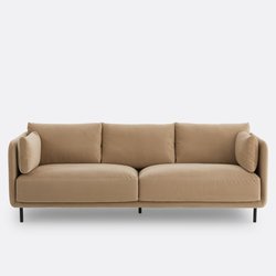 Sofa Victor, 3- oder 4-Sitzer, Samt LA REDOUTE INTERIEURS image