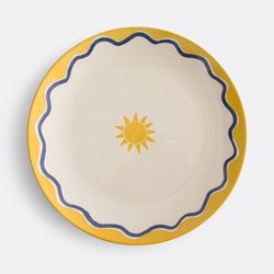 Комплект из четырех плоских тарелок из фаянса с принтом, Olympe LA REDOUTE INTERIEURS image