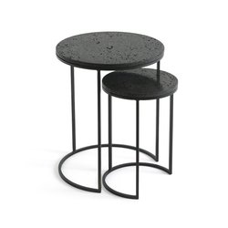 Set of 2 Anaximène Lava Stone Side Tables AM.PM image