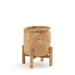 Cache-pot sur pied en bambou Ø26 cm Bambu LA REDOUTE INTERIEURS image