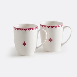 Lot de 2 mugs en porcelaine, Flocani LA REDOUTE INTERIEURS image