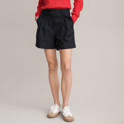 Шорты в полоску с ремешком LA REDOUTE COLLECTIONS image