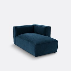 Modulable textured velvet chaise longue, Seven LA REDOUTE INTERIEURS image