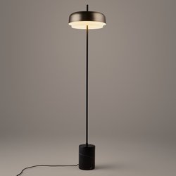 Lampadaire métal fer et marbre, Clepsos AM.PM image