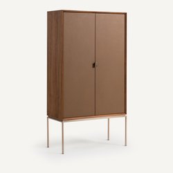 Schrank Delina, Nussbaum/Leder AM.PM image
