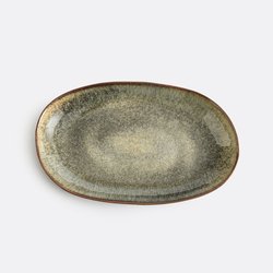 Fuente de gres esmaltado 36 x 22 cm, Azoia LA REDOUTE INTERIEURS image