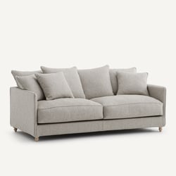 Sofá cama de 3 plazas en viscosa y lino texturizados, LAZARE AM.PM image
