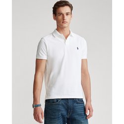 Рубашка поло из пике прилегающего силуэта POLO RALPH LAUREN image
