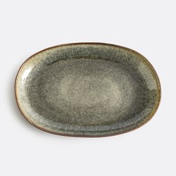 Fuente de gres esmaltado 43 x 28 cm, Azoia LA REDOUTE INTERIEURS image