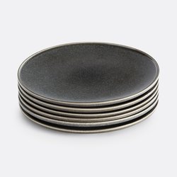 Set van 6 platte borden, in aardewerk, Onda LA REDOUTE INTERIEURS image