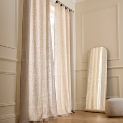 Private 100% Washed Linen Curtain with Loops AM.PM image