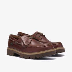 Chaussures bateau en cuir Cleyhill Boat CLARKS image