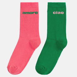 Pack of 2 Pairs of Crew Socks LA REDOUTE COLLECTIONS image